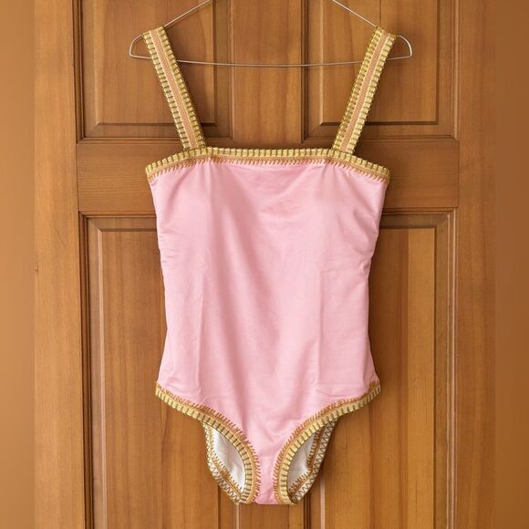 Nwt PilyQ Platinum insp. by Solange Ferrarini
Crochet Trim One Piece Swimsuit - Picture 2 of 5